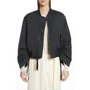 Vince Ruched-Sleeve Parachute Bomber Jacket

Sm